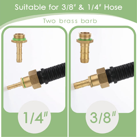 VANPET wand with brass barbs for versatile hose compatibility.