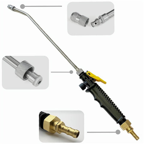 VANPET universal-fit sprayer wand for most 3/8 and 1/4 inch hoses.