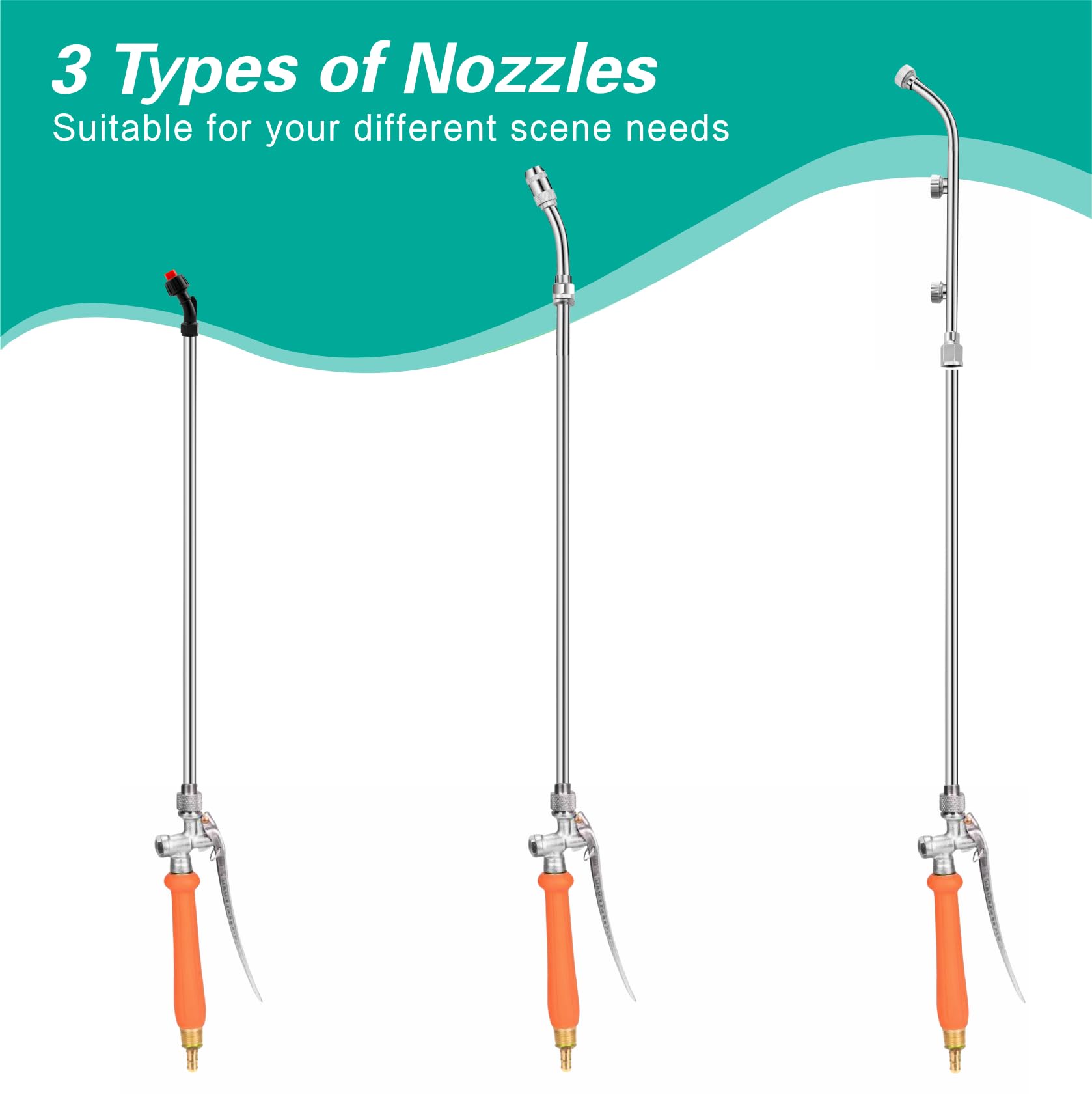 VANPET retractable wand extends to 12.5, 28.5, or 35 inches for extended reach
