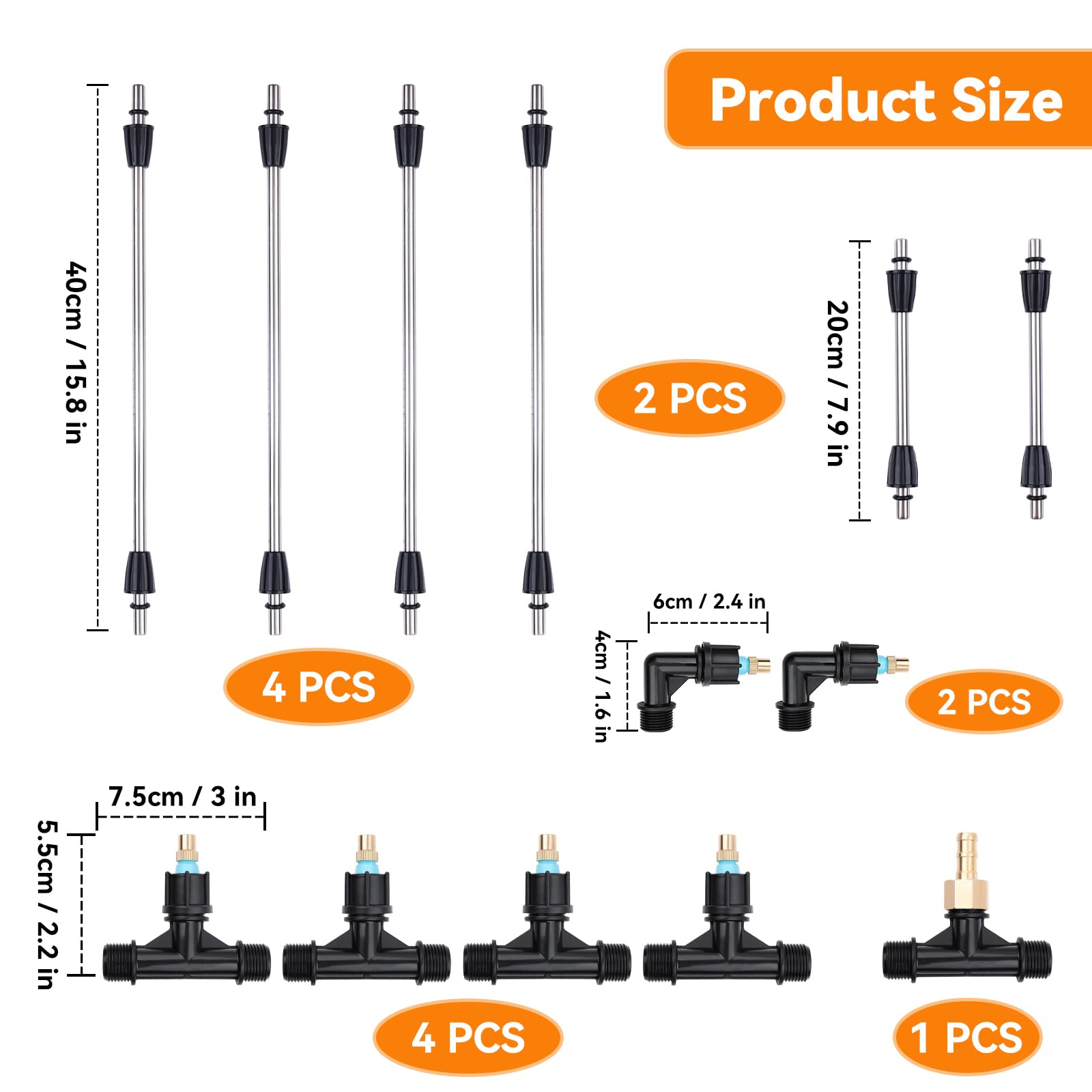 VANPET six rotatable nozzles enable customizable spray patterns