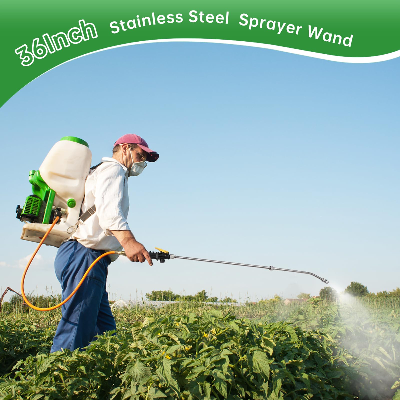 VANPET sprayer wand with adjustable nozzle for mist or jet spray