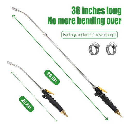 VANPET sprayer wand with 3/8 brass barb for secure hose connection