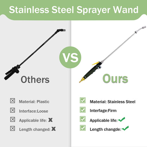 VANPET sprayer wand easy installation with clamps and fittings