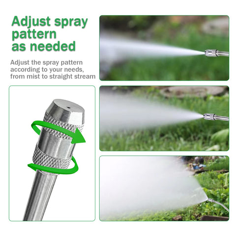 VANPET sprayer wand with lockable handle for continuous use.