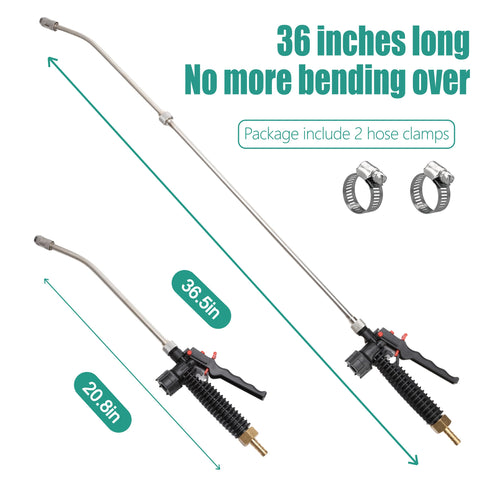 VANPET wand lockable lever reduces hand fatigue during extended spraying