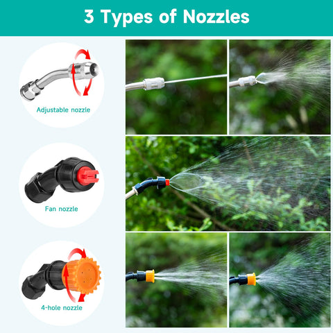 VANPET sprayer wand with stainless steel nozzle for precise watering