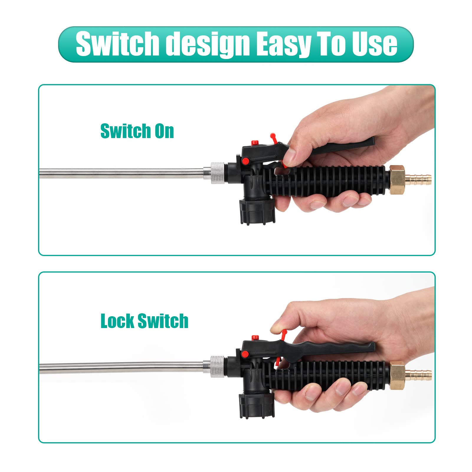 VANPET wand with two hose clamps included for quick setup