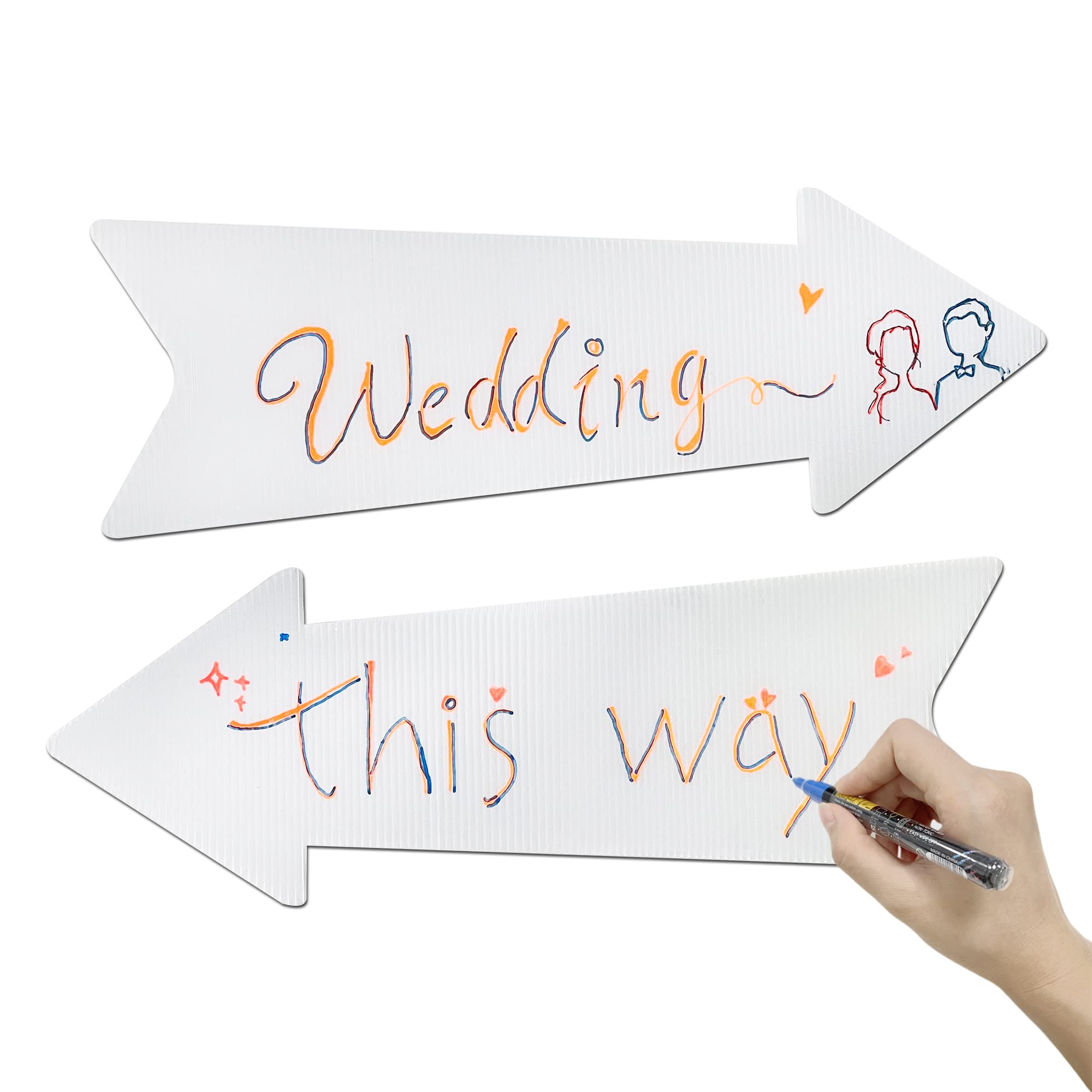 Vanqou party directional sign set eases guest flow