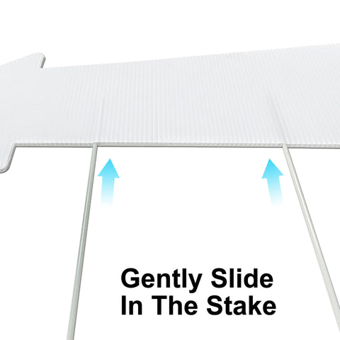Vanqou double-sided blank arrow sign helps open house directions