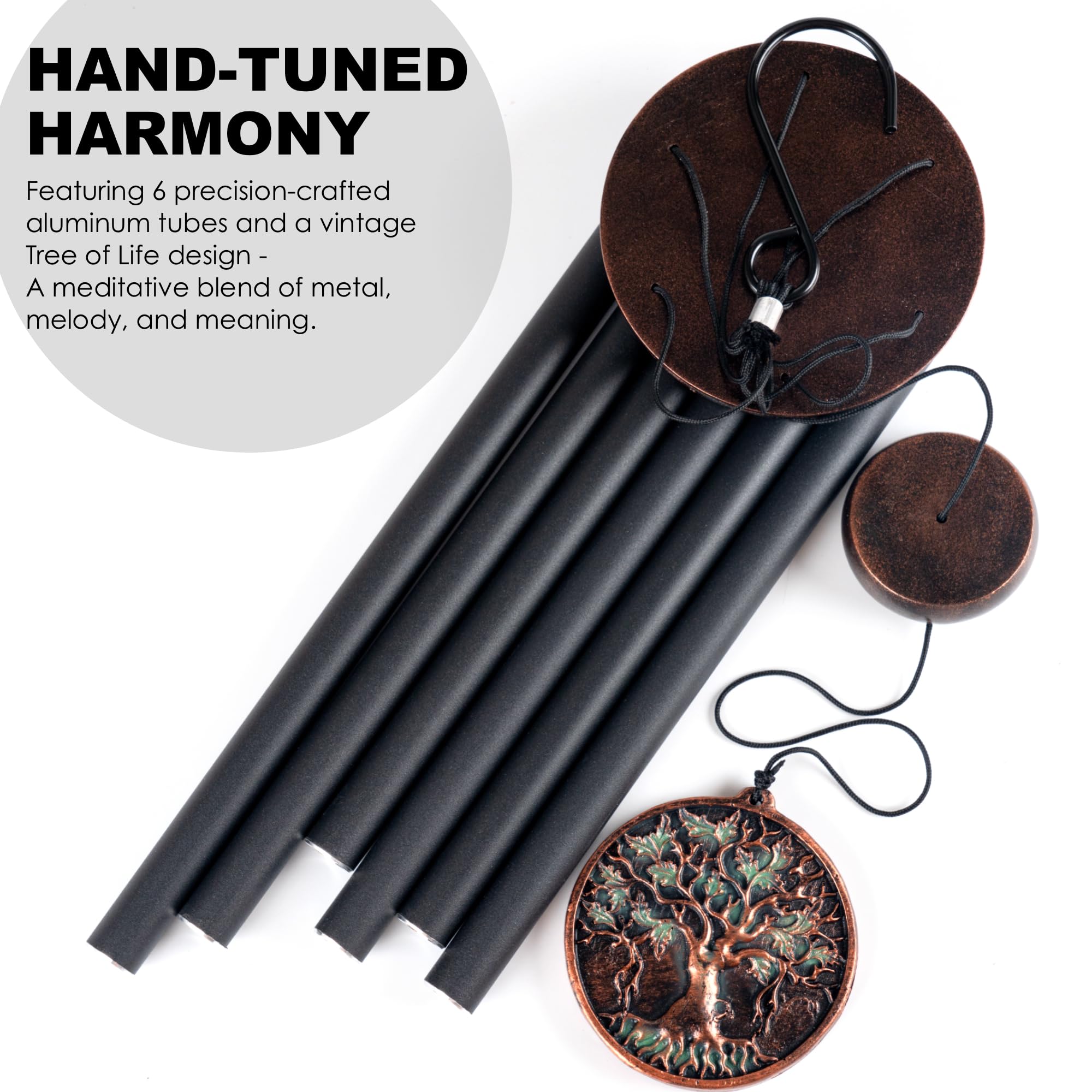 Pentatonic A major tuned wind chimes for a soothing melody