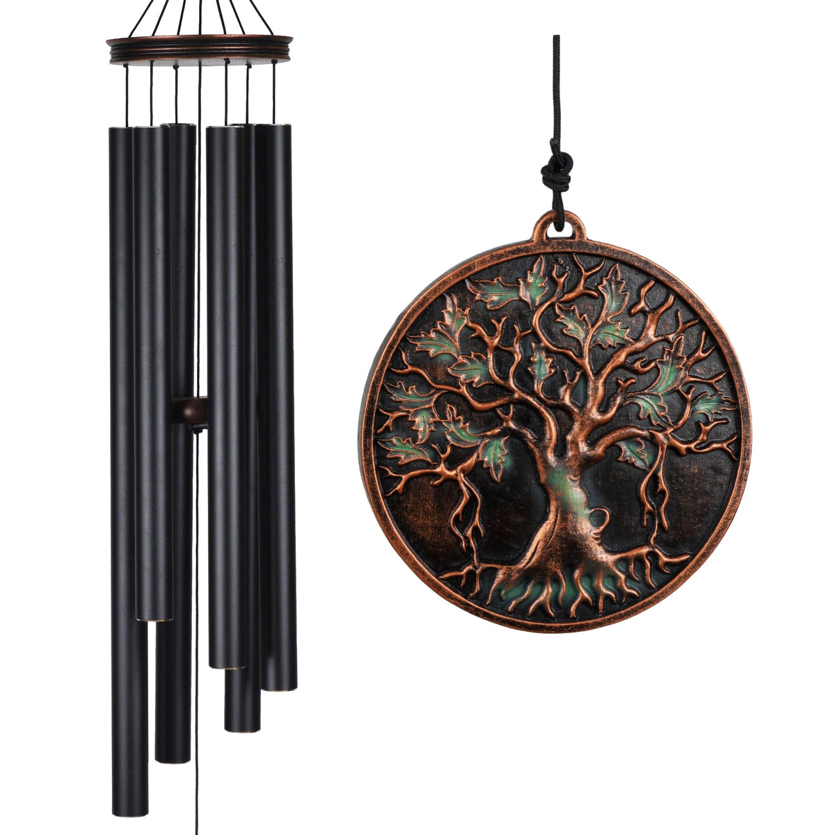 Vanquer Tree of Life 46-inch wind chime with deep tone for outdoor spaces