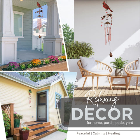 Vanquer wind chimes outdoor resonant tones create relaxing background sound