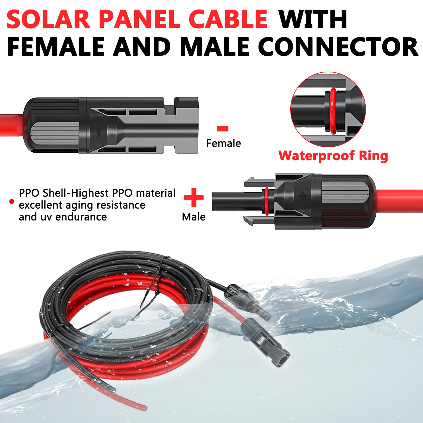 Vansdon 10AWG solar cable specs indicate high current capacity