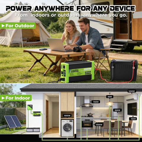 Vansdon installation kit with battery cables for safe setup