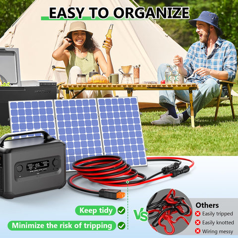 Vansdon outdoor-ready, UV-resistant solar cable for various environments.