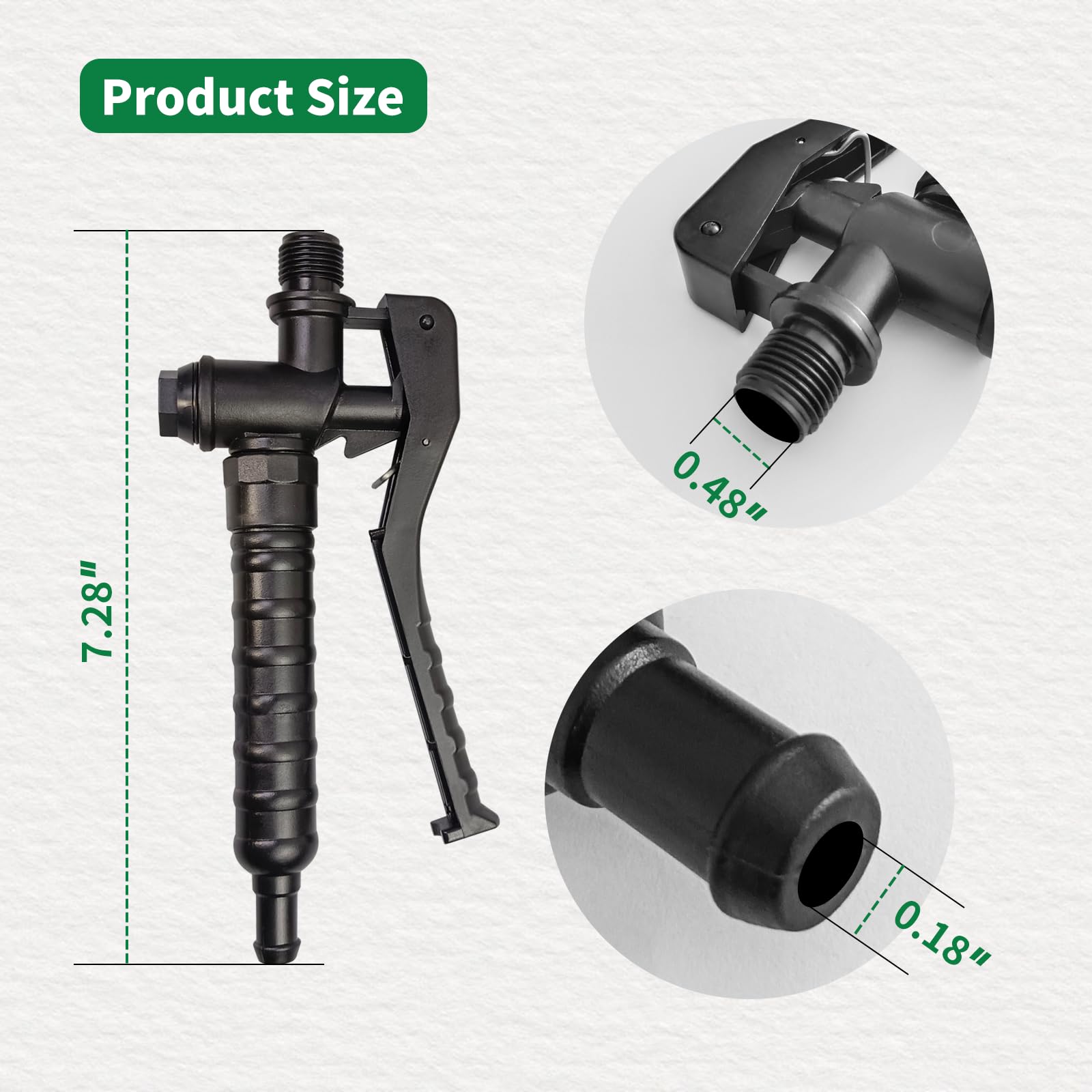 Vanshly 4247-500-1300 sprayer handle in garden application scenarios for efficient spraying