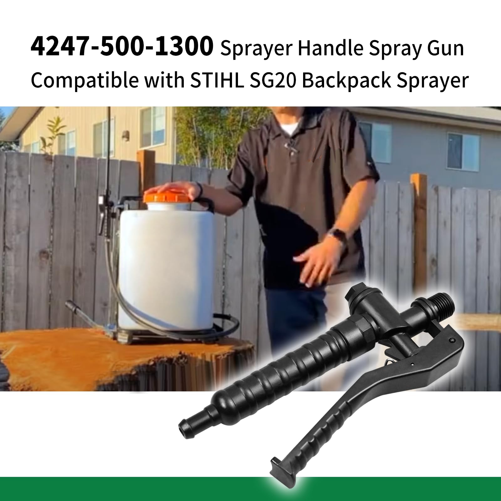 Vanshly sprayer handle fits STIHL SG20 backpack sprayer for reliable garden use