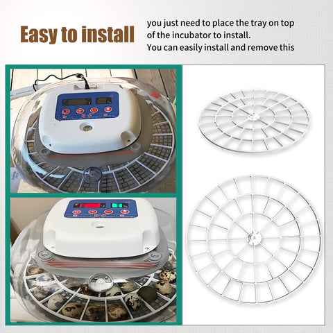 Vanshly durable plastic egg turner tray withstands daily incubation tasks