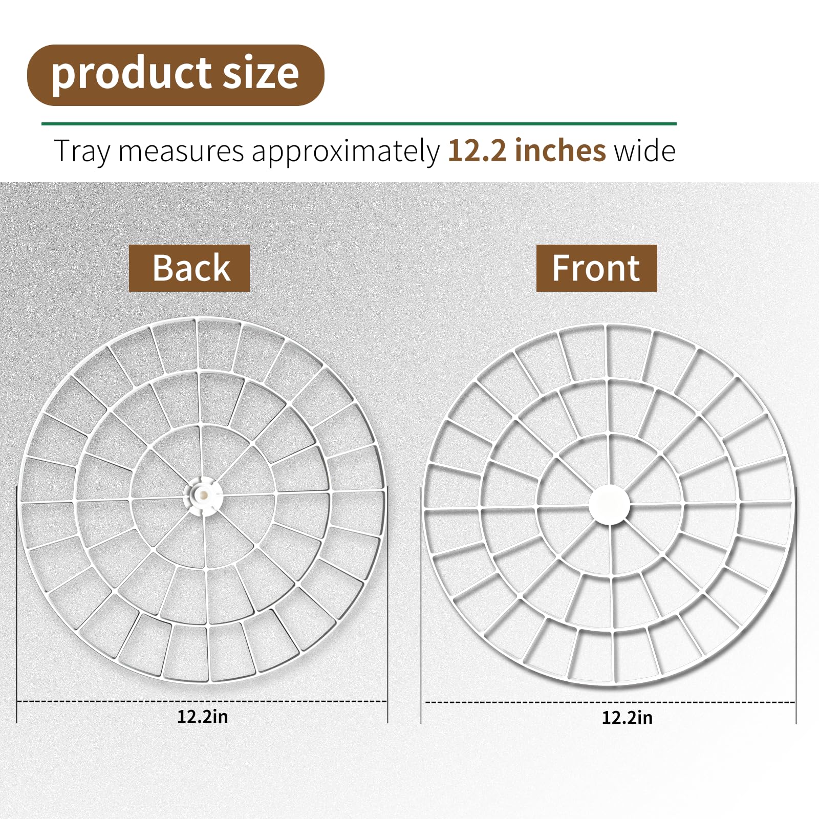 Vanshly easy-install egg-turner tray for quick on/off placement