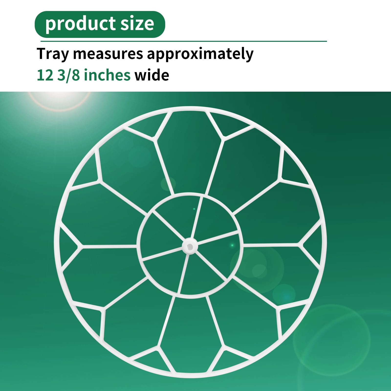 Vanshly JGT360 tray in white with easy-clean surface