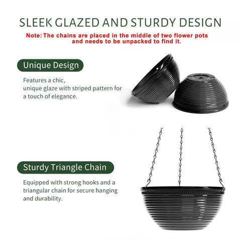 Vanslogreen planter featuring drainage holes with plugs for adjustable watering control.