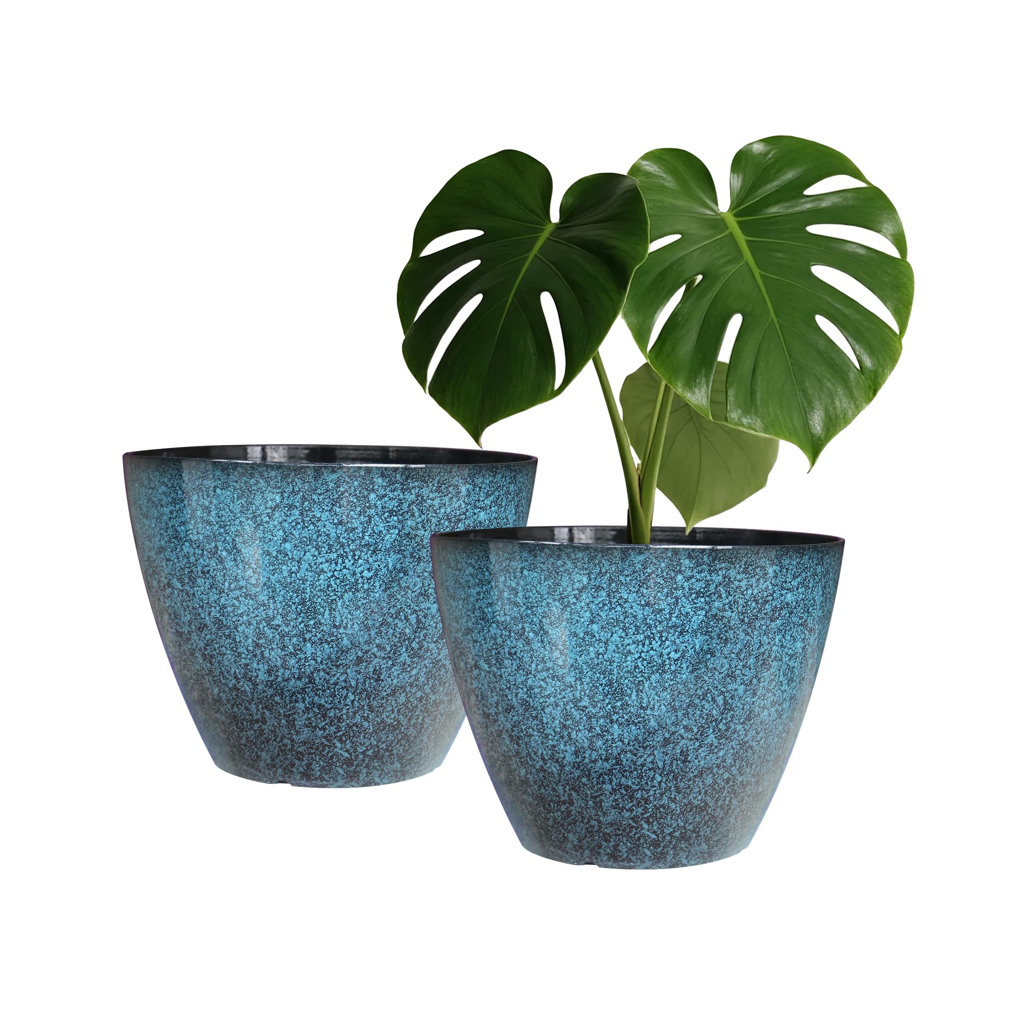 Vanslogreen 8-inch pot with glossy glaze enhancing indoor decor