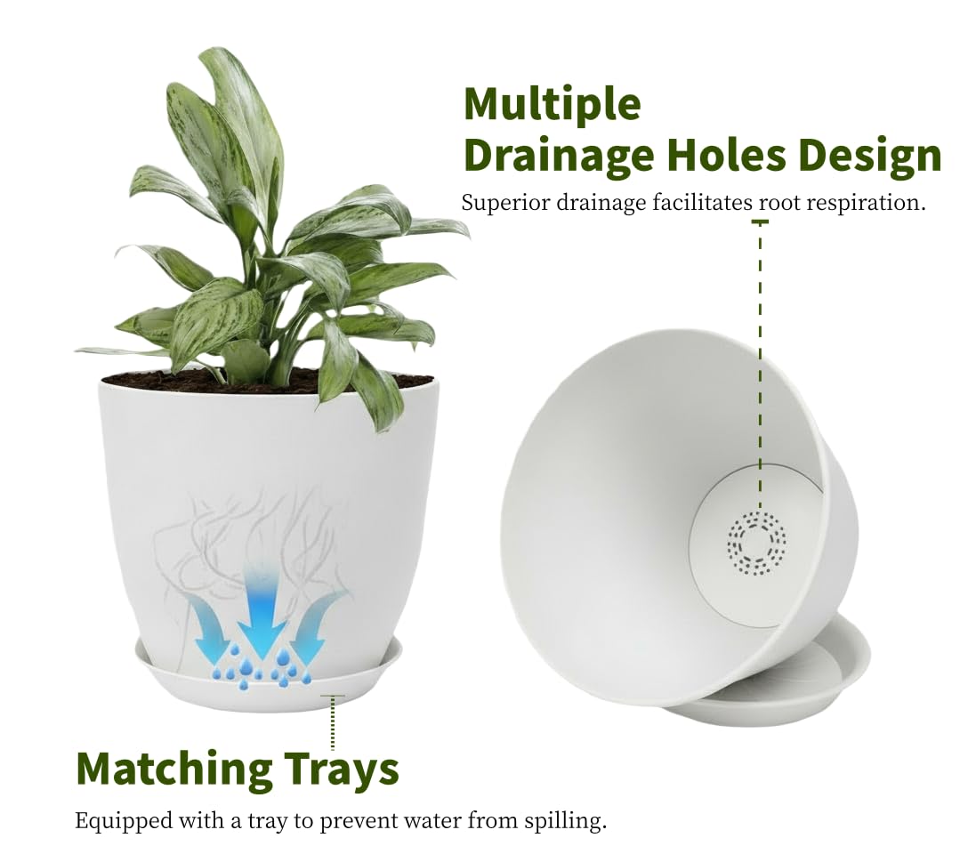 Vanslogreen lightweight plastic planter ready for indoor or outdoor use