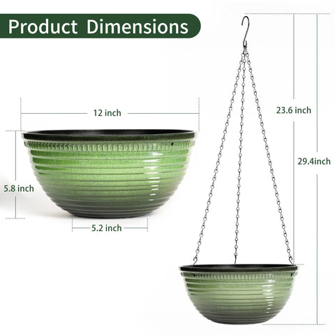 Vanslogreen planter includes drainage holes and plugs to manage moisture when needed.