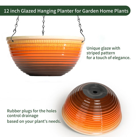 Vanslogreen planter with drainage holes and plugs for watering flexibility.