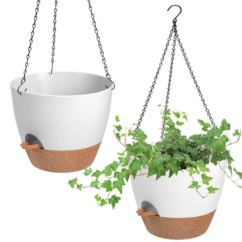 Vanslogreen hanging planter with drainage holes for healthy moisture balance