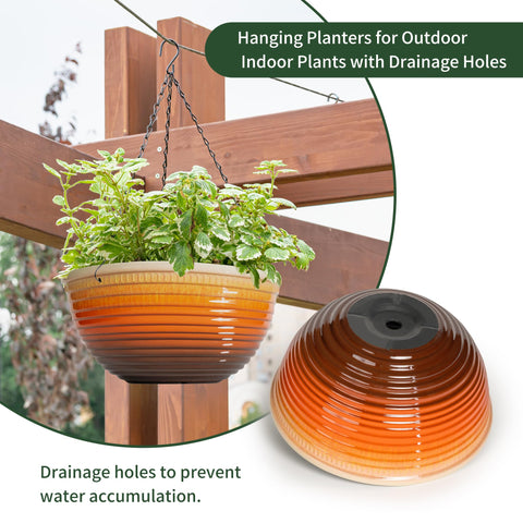 Vanslogreen large hanging planter suitable for indoor or outdoor garden setups.