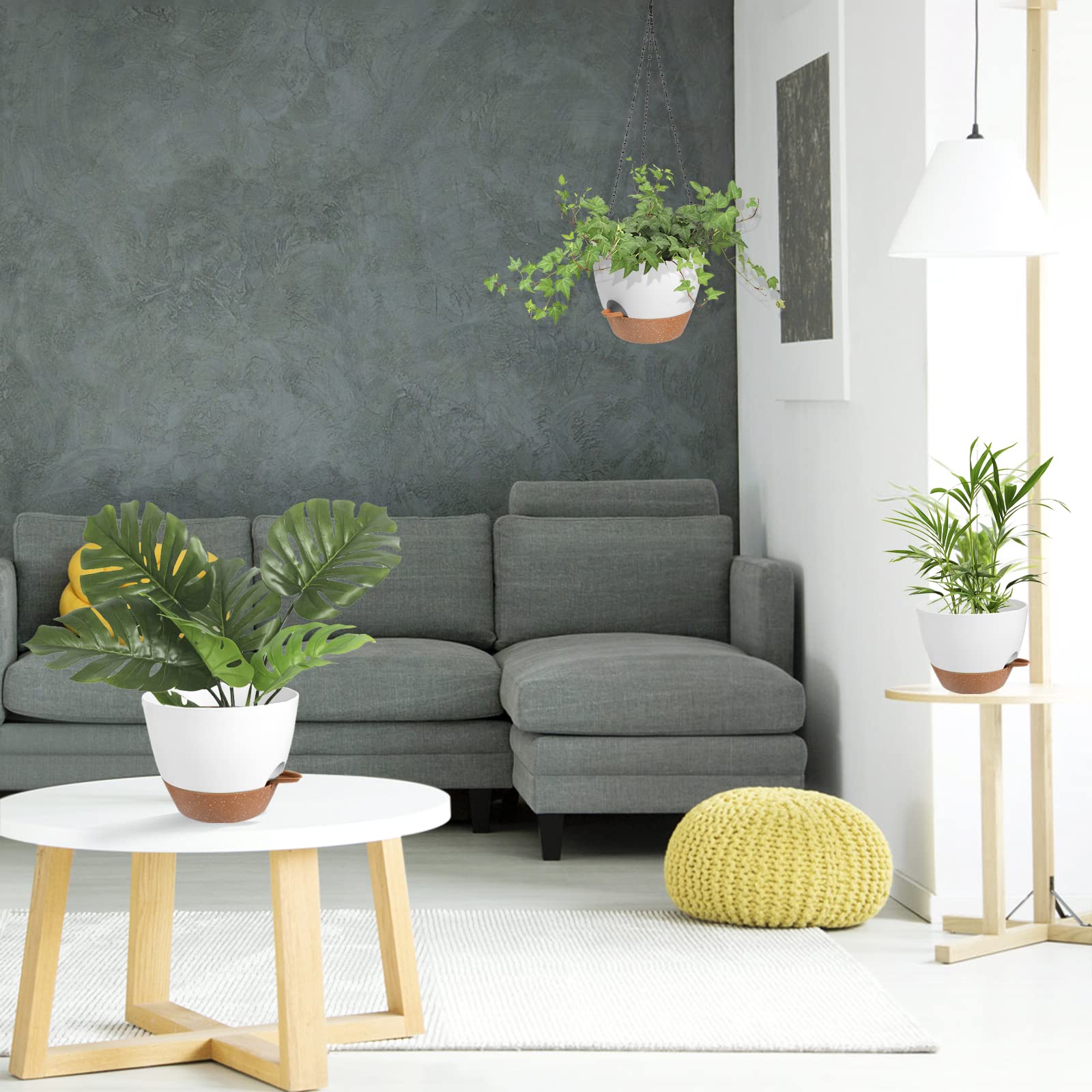 Vanslogreen patio balcony plant hanger complements outdoor greenery