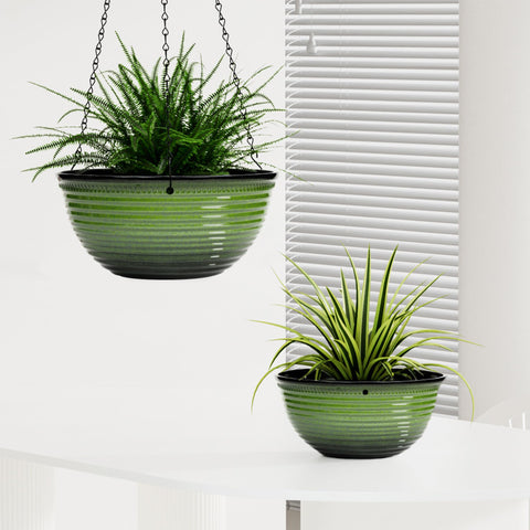 Vanslogreen two-pack set for easy space-saving arrangement.
