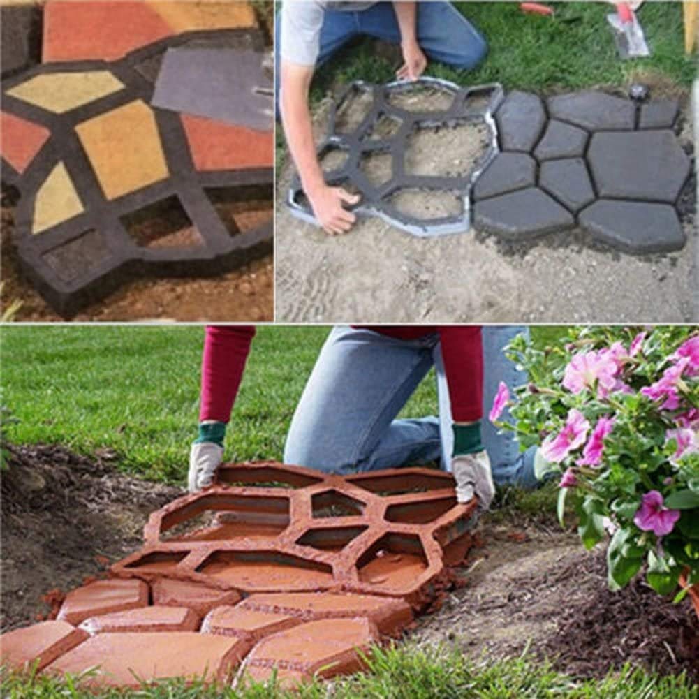VanSmaGo Walk Maker blocks closeup shows durable, reusable plastic for long-lasting pathways.