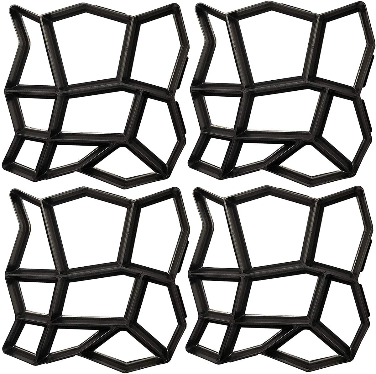 VanSmaGo Walk Path Maker pack shot with four 13x13 inch molds for garden paths.