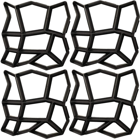 VanSmaGo Walk Path Maker pack shot with four 13x13 inch molds for garden paths.