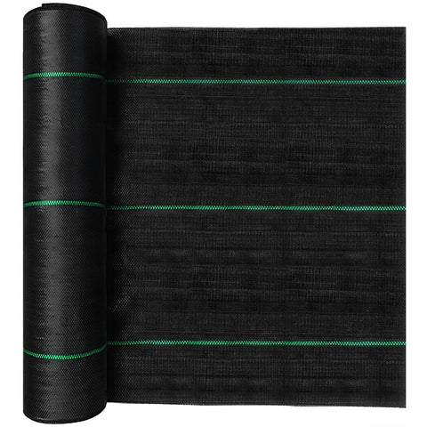 Vanver 4ftx100ft garden fabric roll provides robust weed suppression for garden beds.