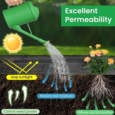 Vanver geotextile fabric under gravel ensures a durable base for pathways.
