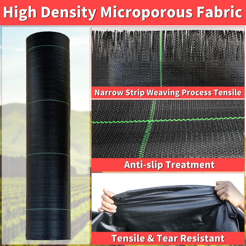 Vanver geotextile micro-porous weave permits airflow and water movement for roots.