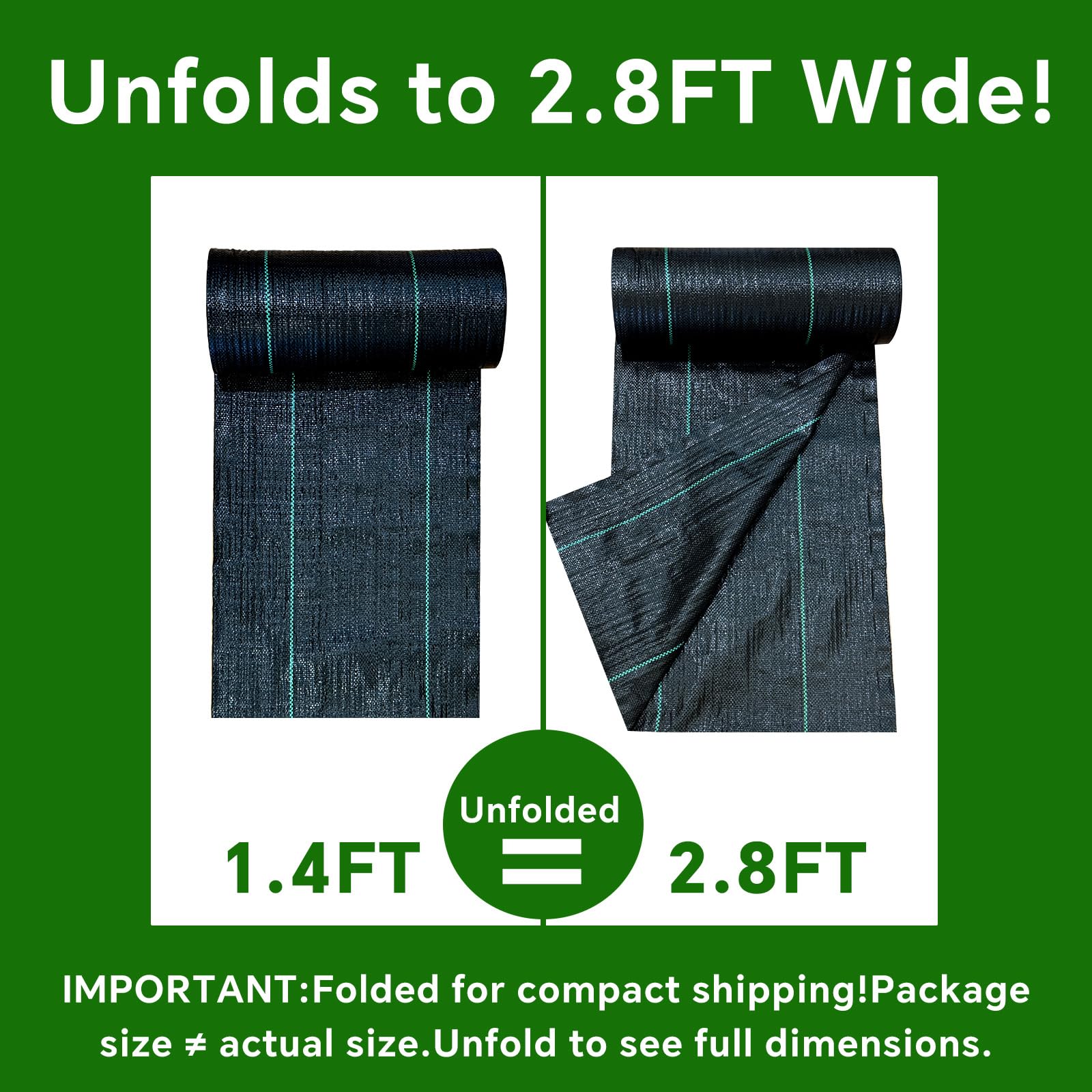 Vanver landscape fabric closeup weave shows durable, protective mesh.