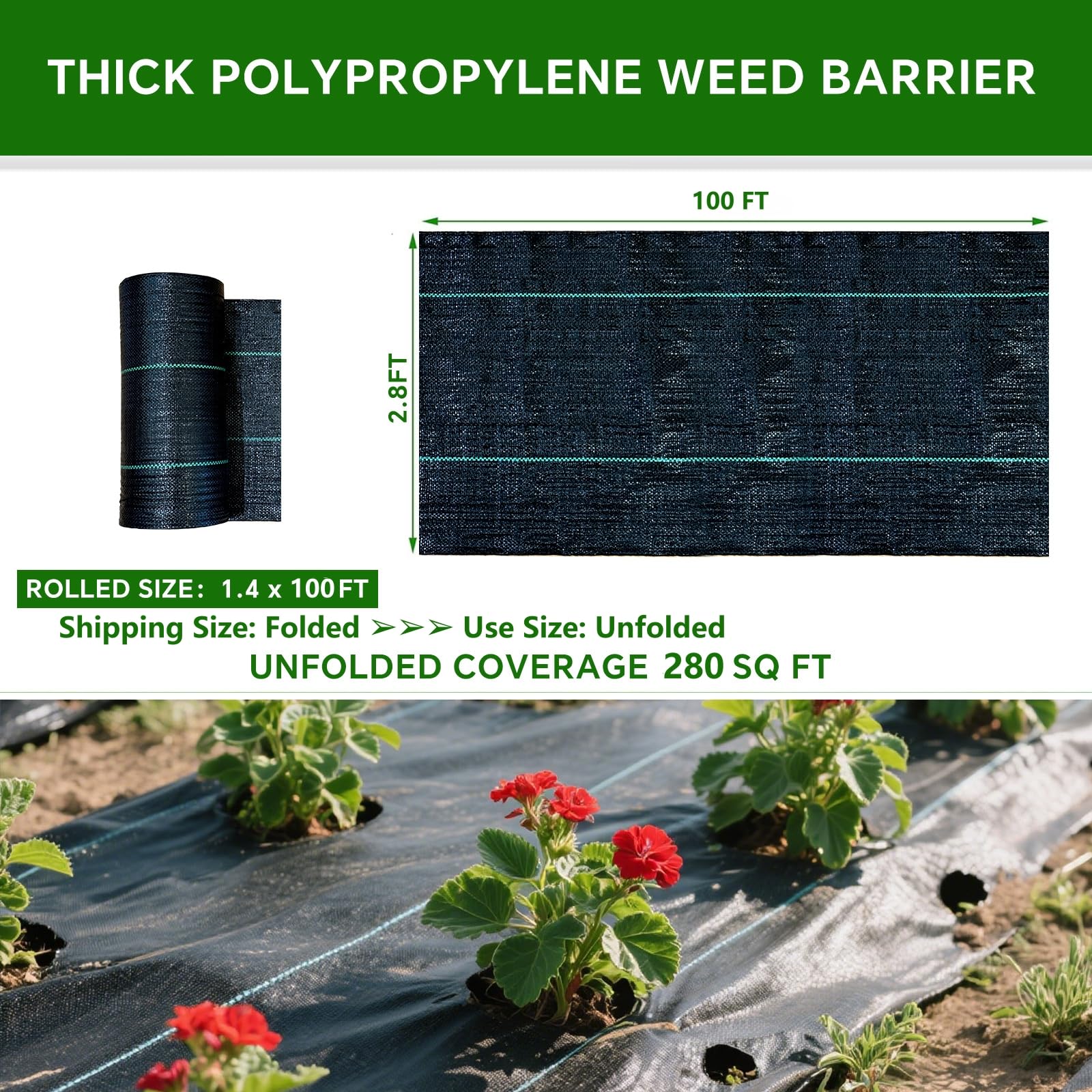 Vanver heavy-duty construction resists punctures and tears in rugged garden settings.