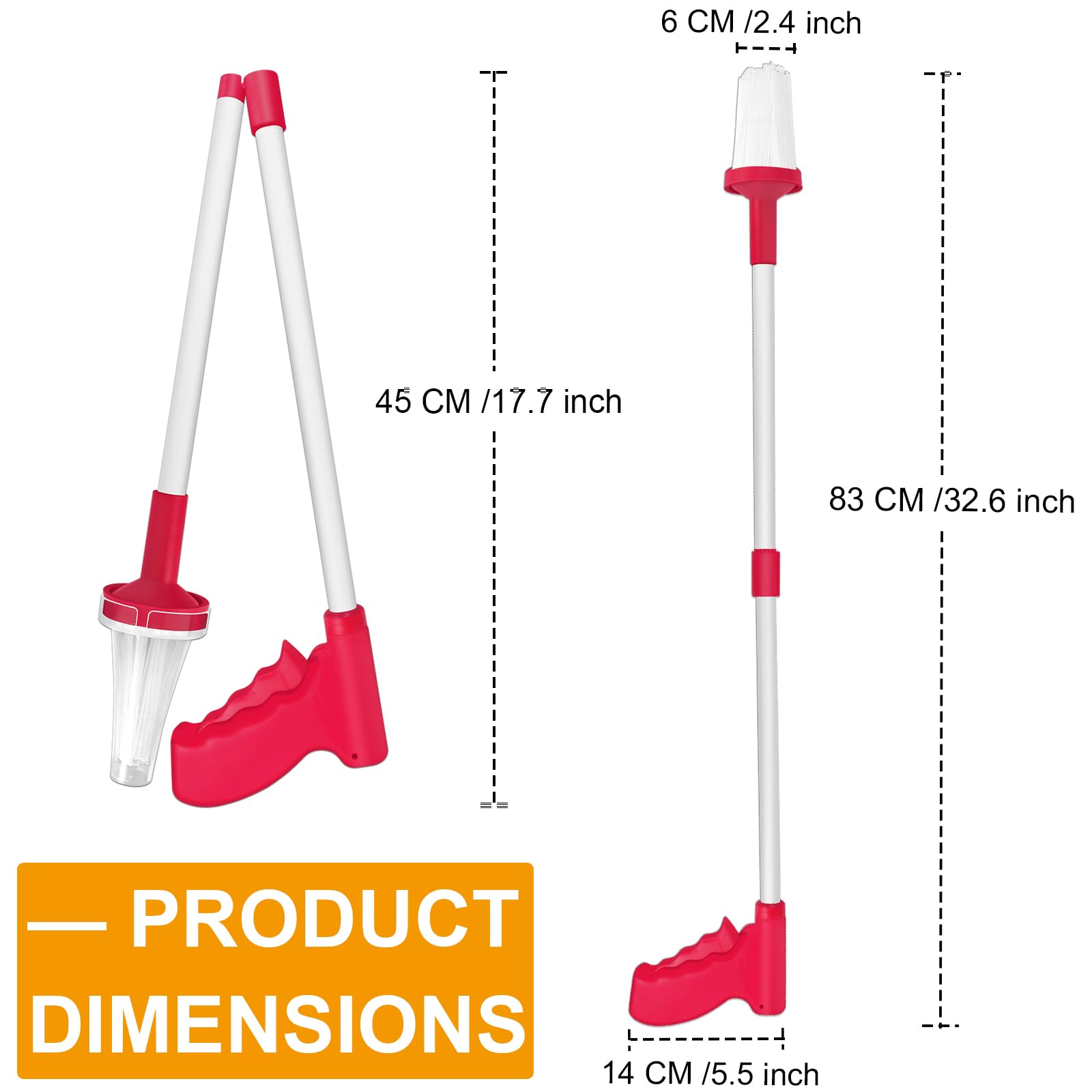 Vanwoke ergonomic handle ensures stable grip during use for all ages