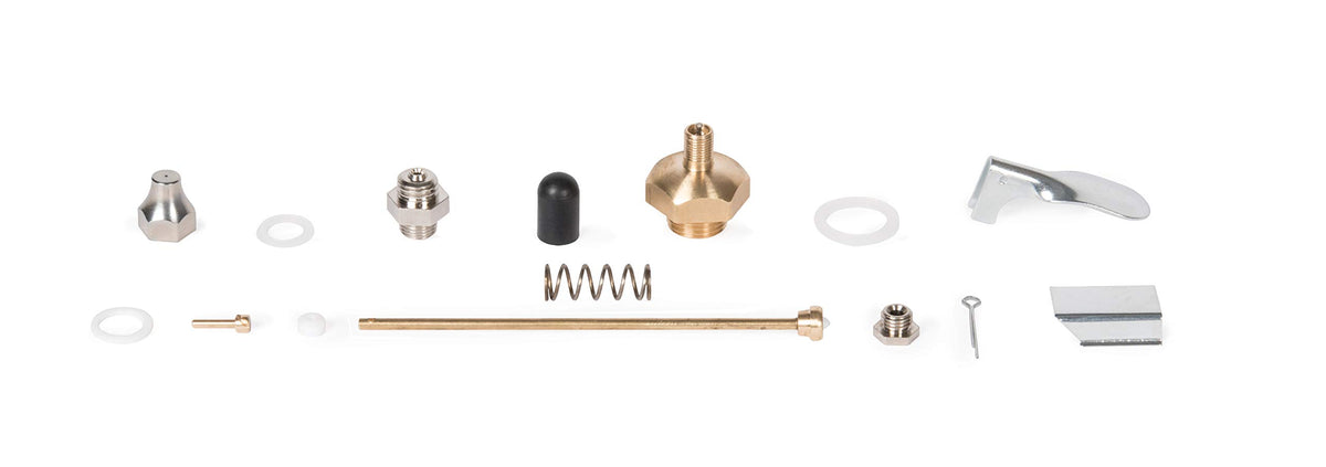 Vaper 19420 spot spray rebuild kit close-up, clearly labeled components for easy maintenance.