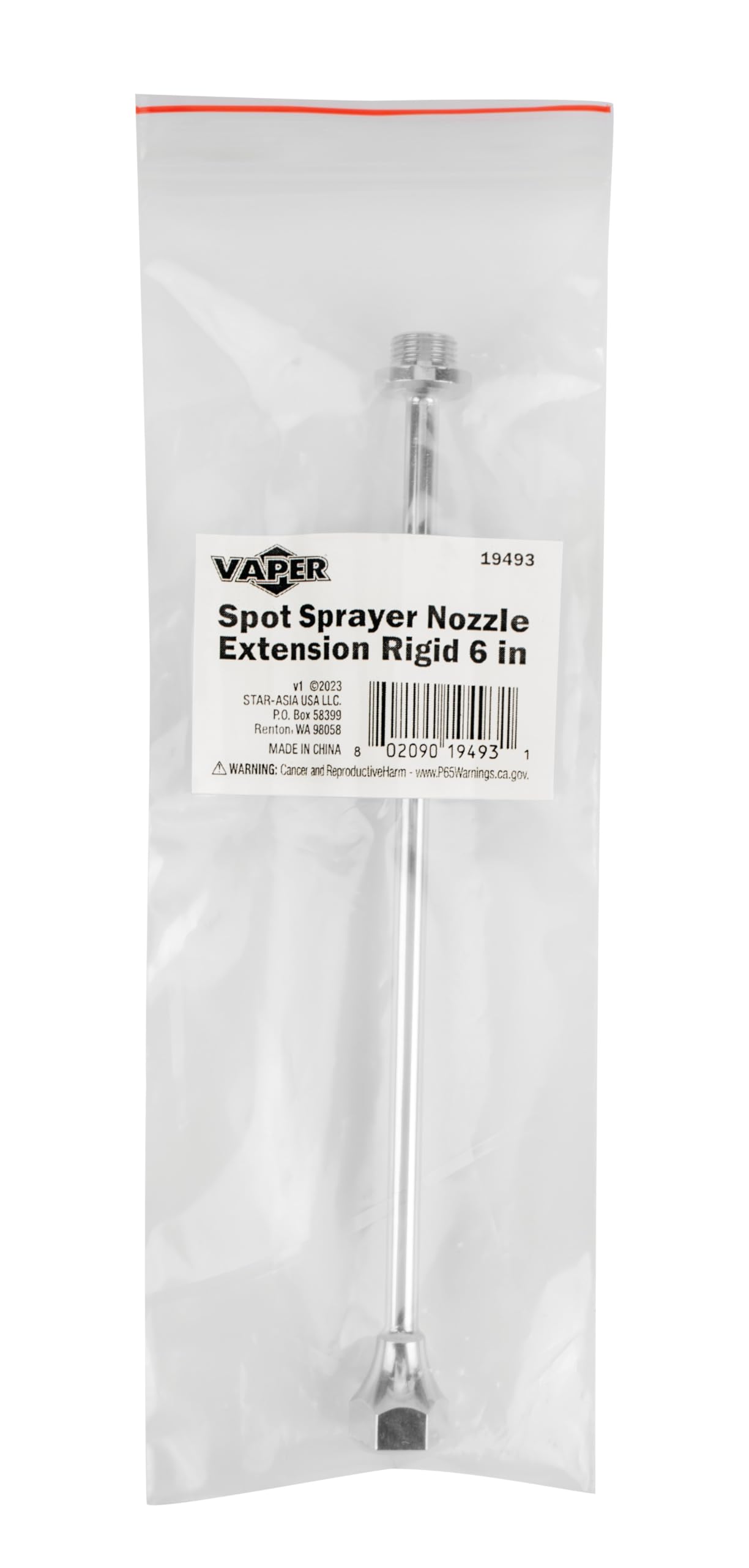 Vaper 19493 brass extension attached to a 32oz sprayer for flexible application.
