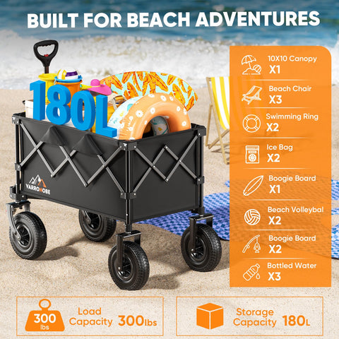 VARRONOBE 180L storage capacity keeps groceries organized.