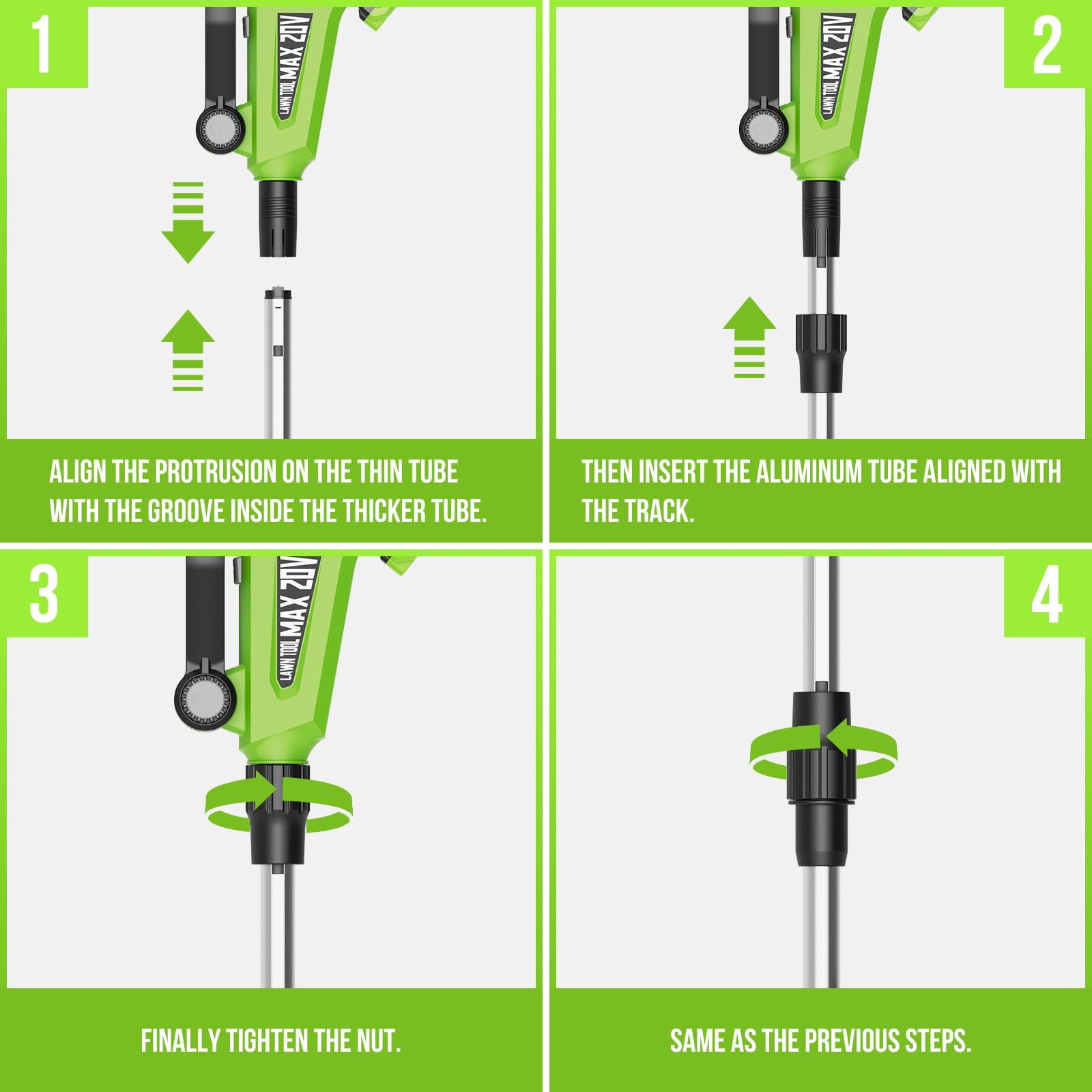 Six replacement spools included for quick, no-hassle swaps