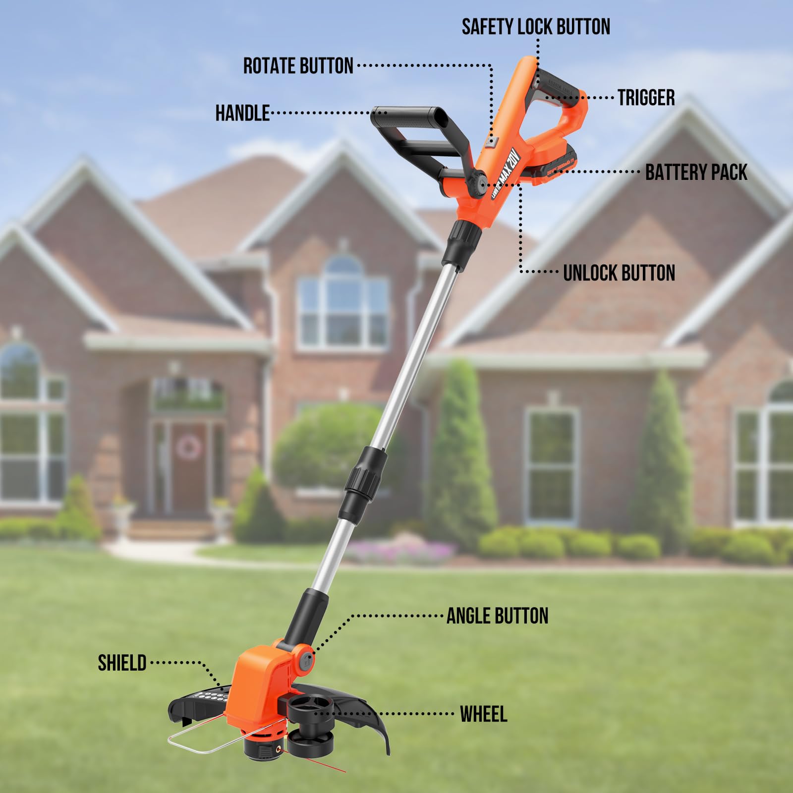 VARSK stabilizer wheel assists precise edging along borders