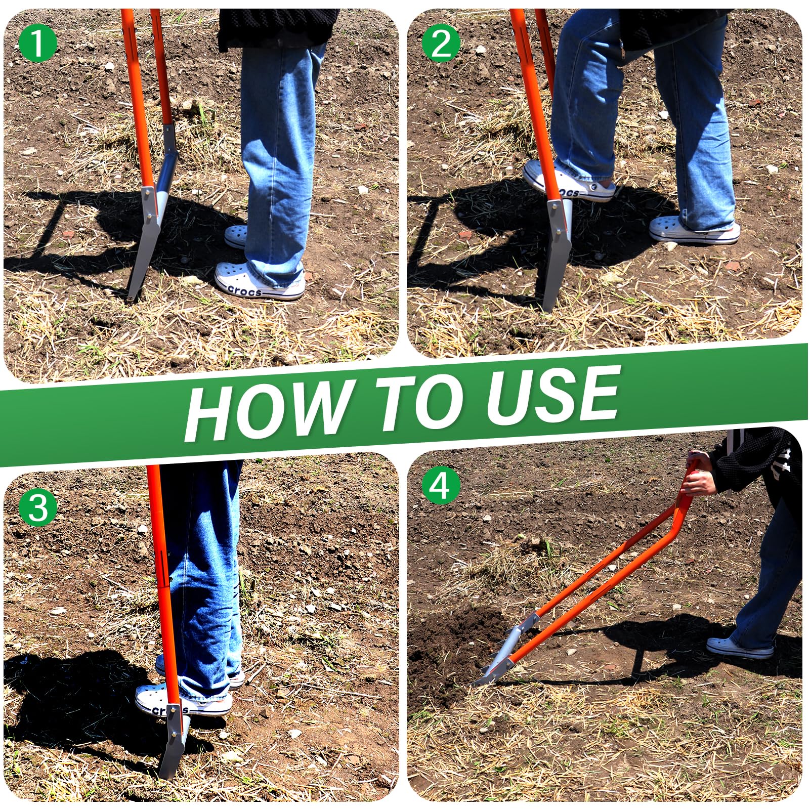 VASALAID broadfork in garden bed use demonstrates versatile cultivation and aeration