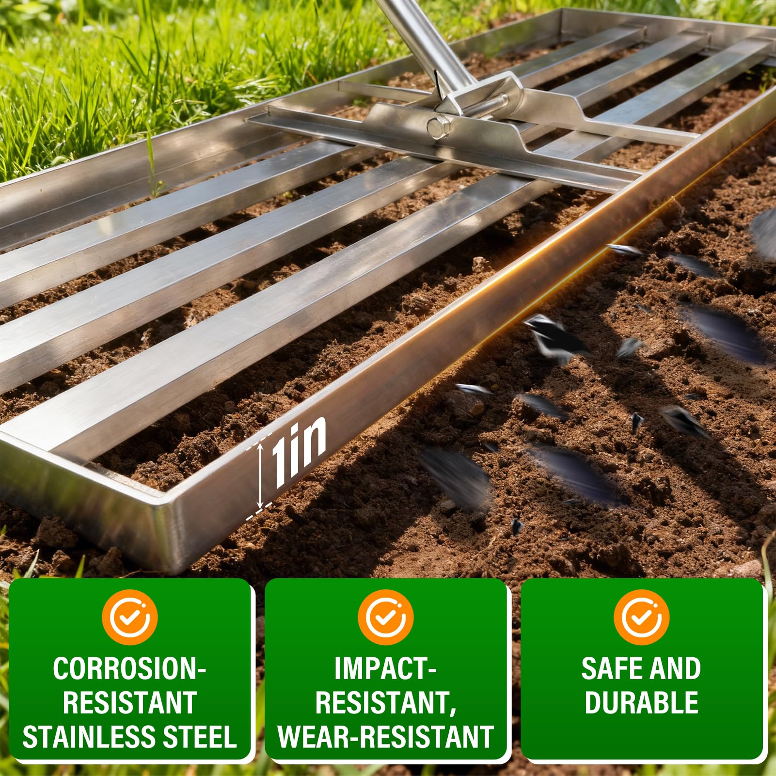 VASALAID 78-inch handle offers extended reach and reduced bending