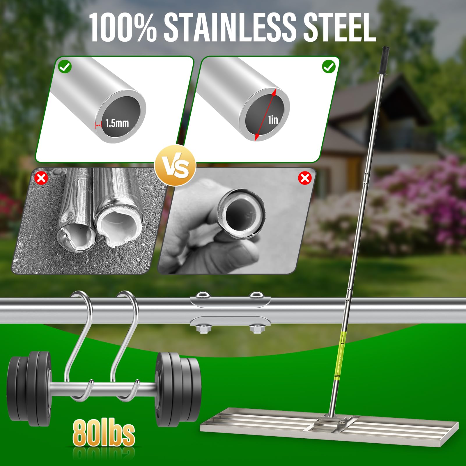 Versatile tool suitable for yards, gardens, farms, and golf courses
